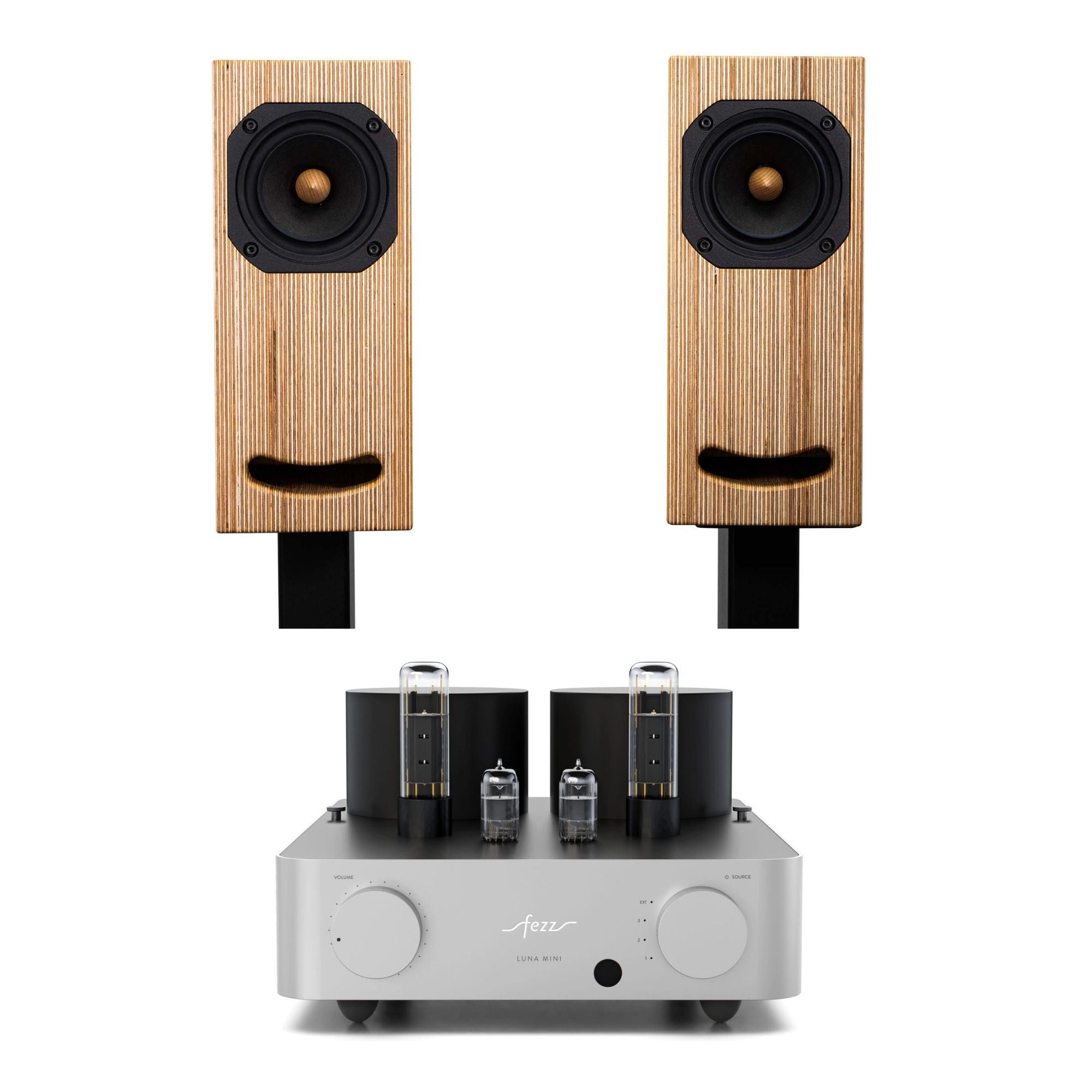 Audio Set Speakers Closer Acoustics OGY + Tube Amplifier Fezz Luna Mini