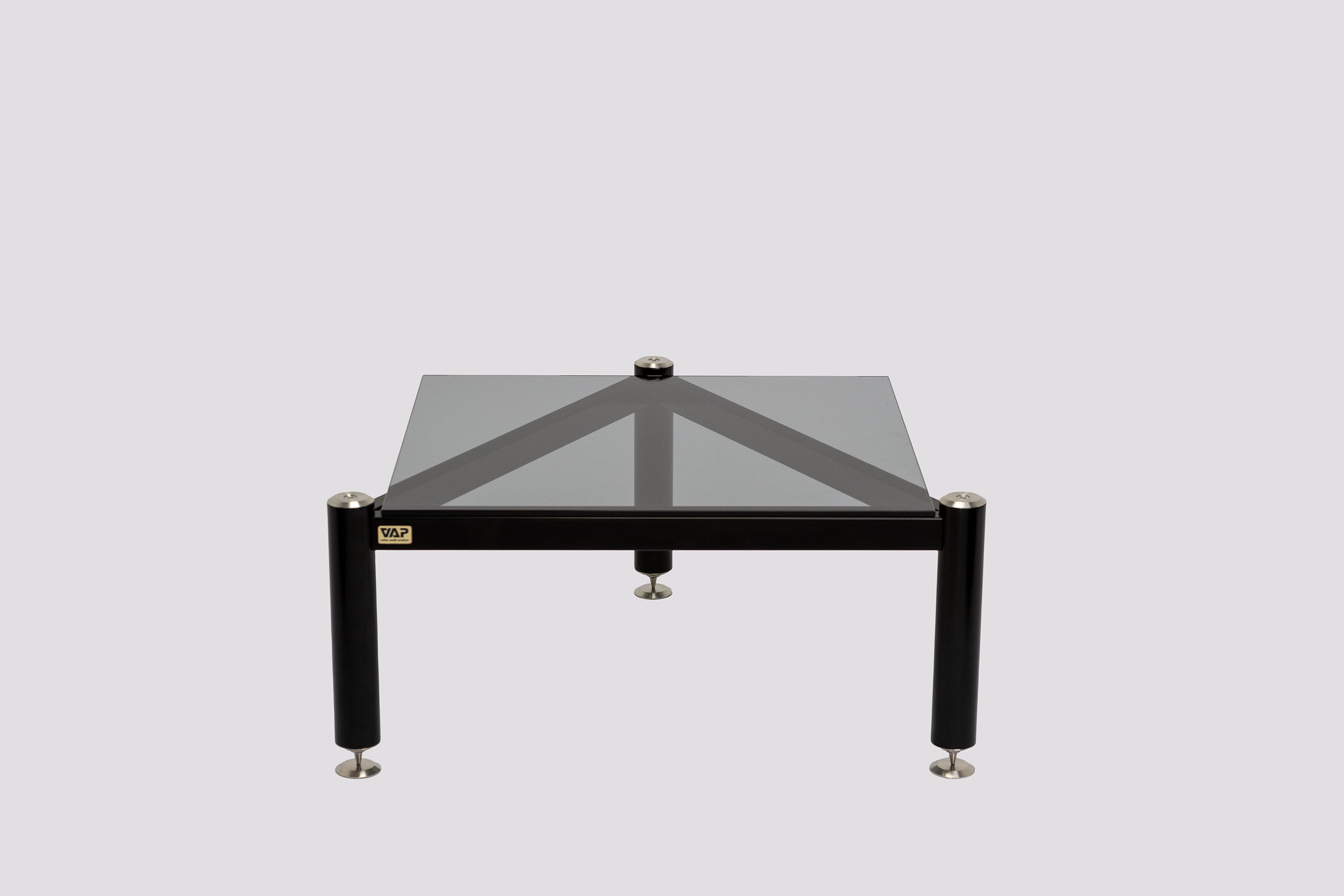 Racks AV VAP – Acier inoxydable et verre