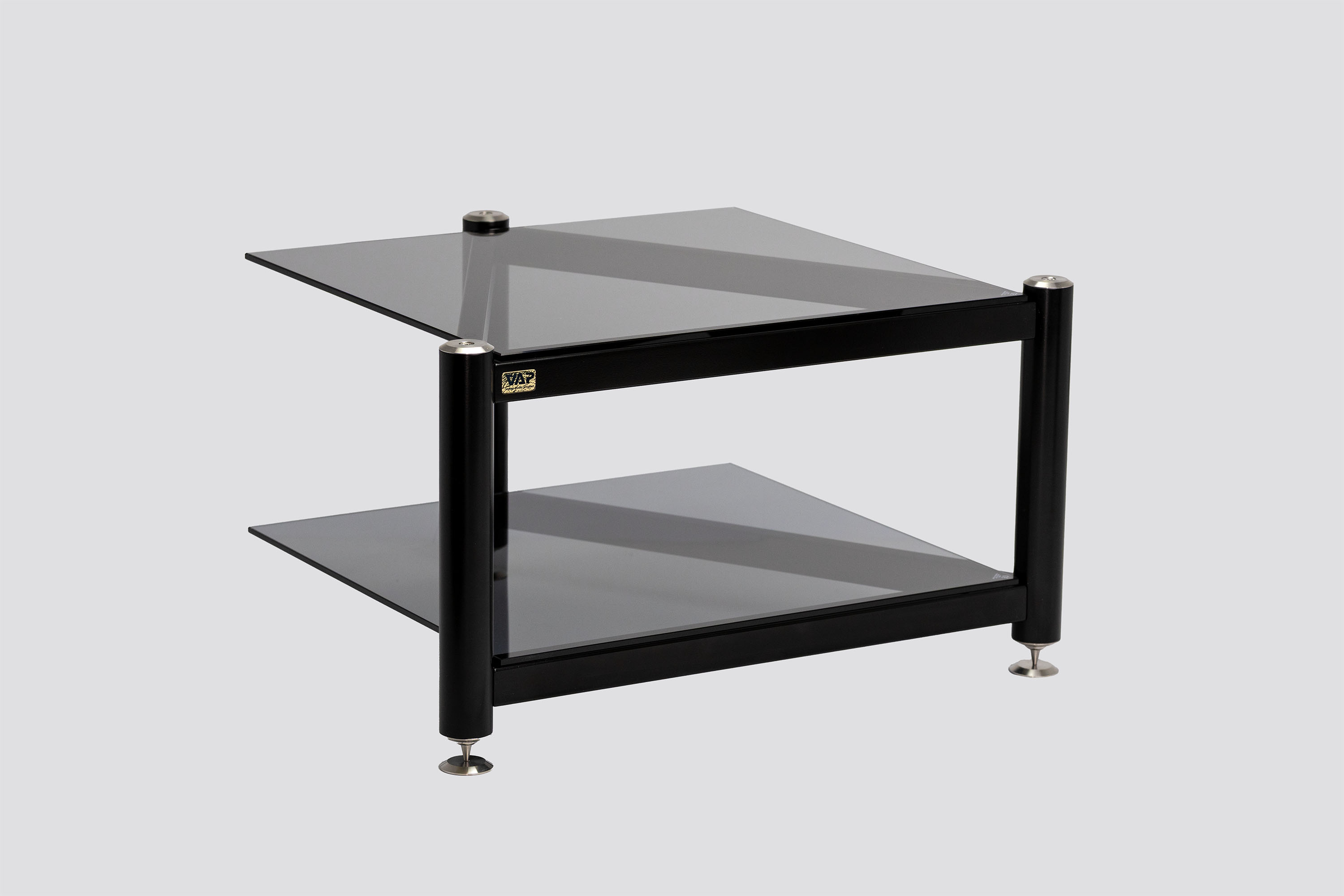 Racks AV VAP – Acier inoxydable et verre