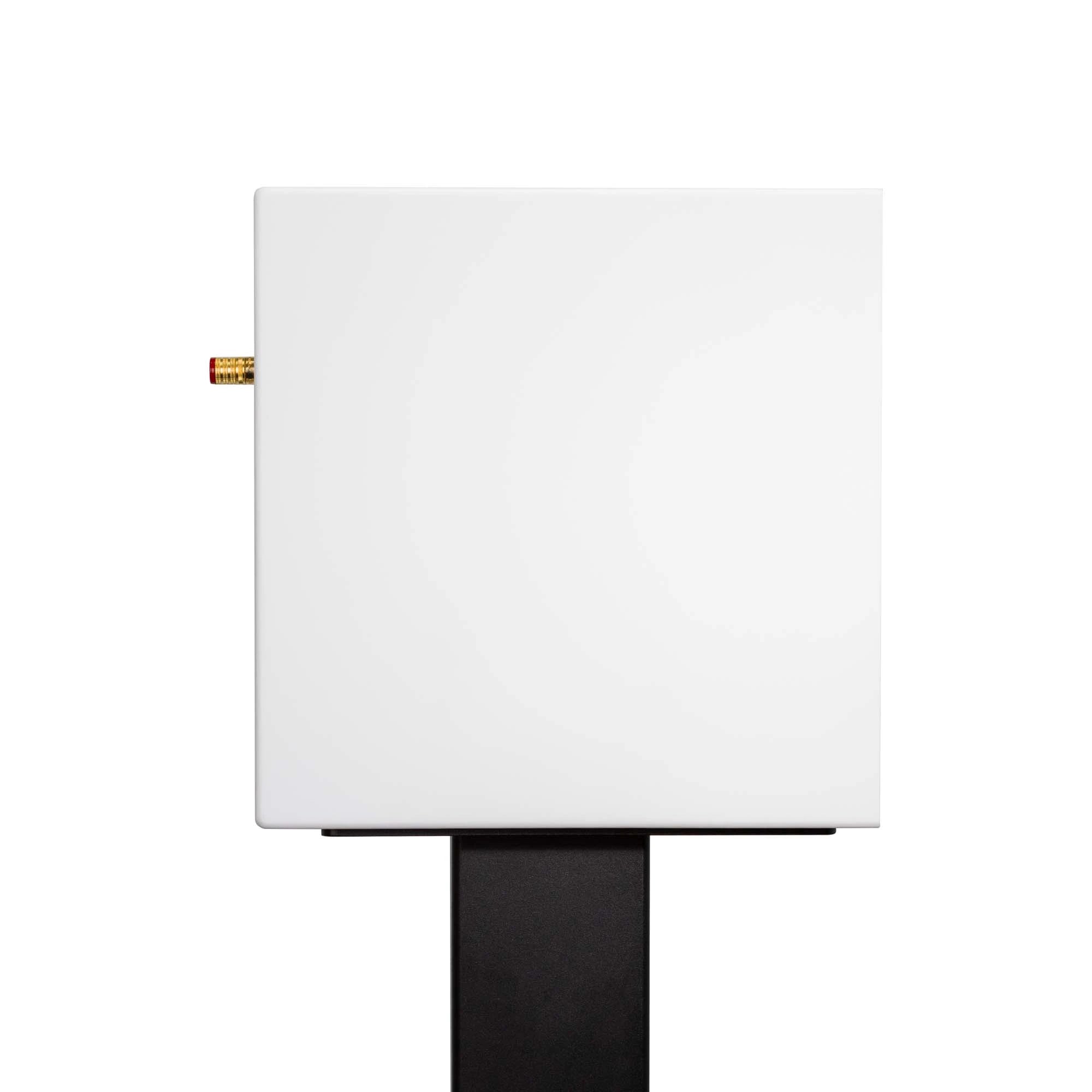 Enceintes bibliothèque Closer Acoustics OGY -paire- Pierre acrylique blanche