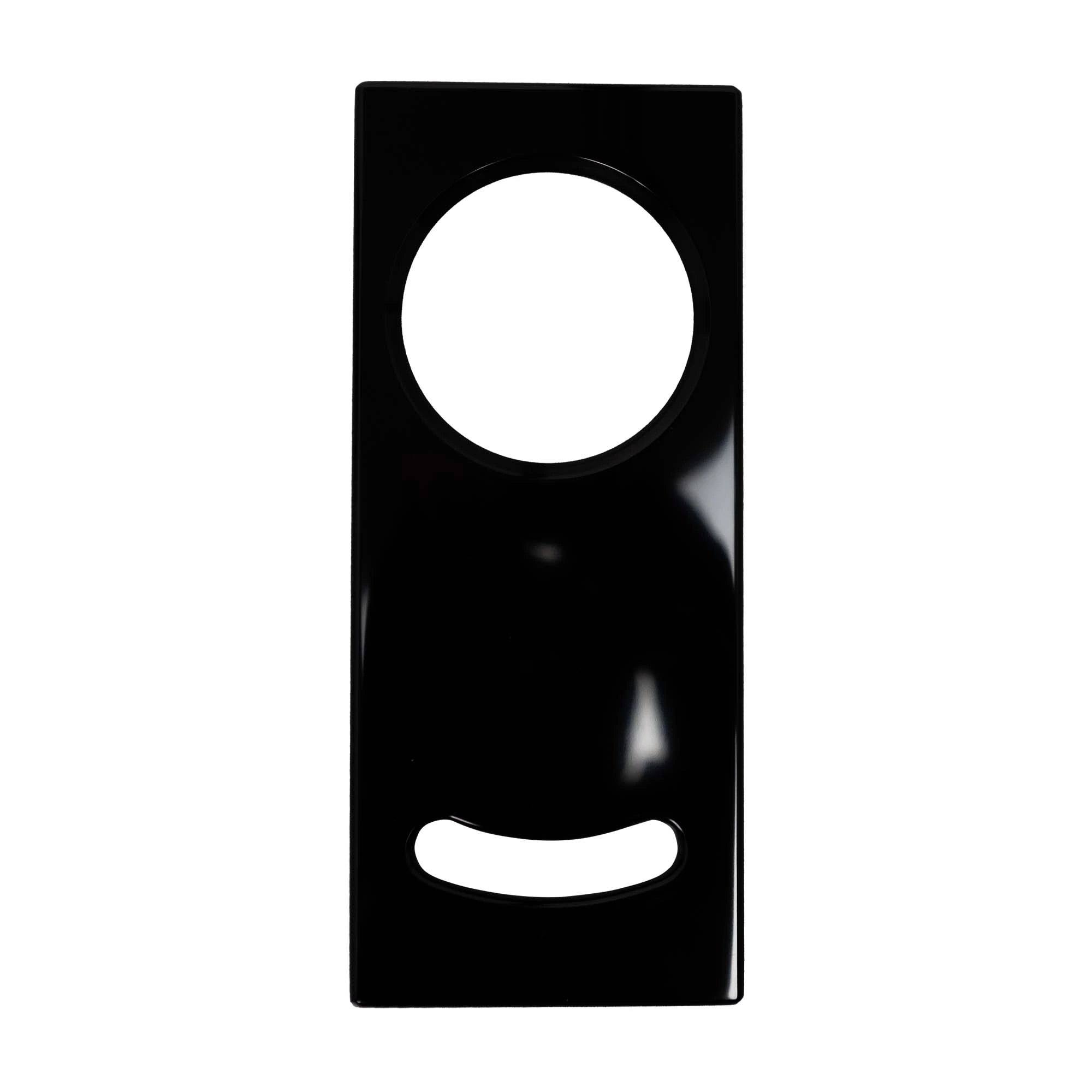 Front Corian panel for OGY Bass speaker in Black Corian