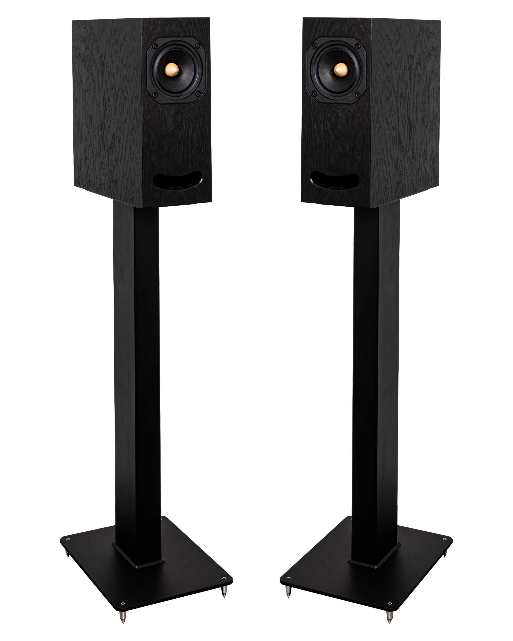 Audio Set Speakers Closer Acoustics OGY Oak Black + Tube Amplifier Fezz Luna Mini