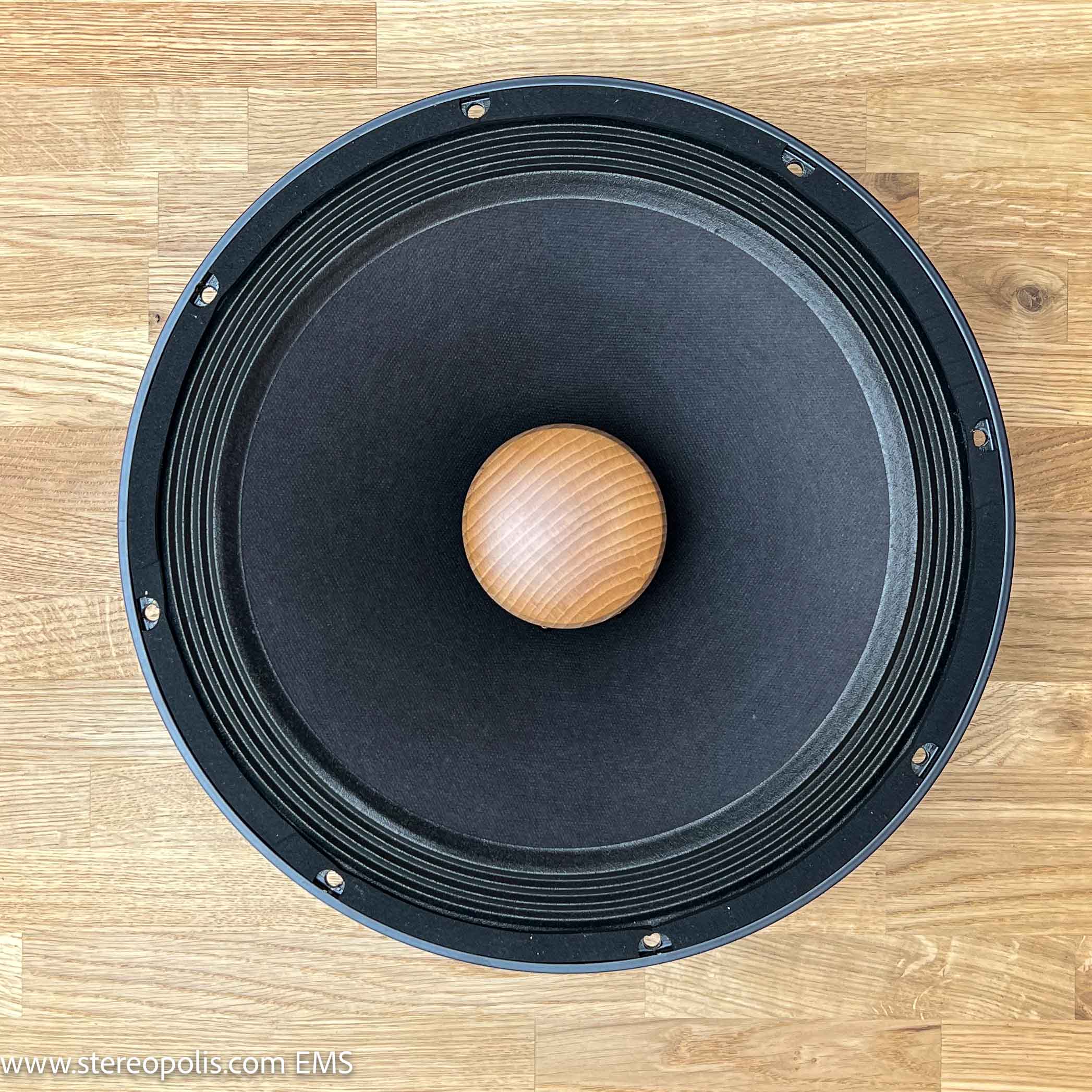 Front view of EMS LB 12 MKII 8 Ohm wideband speakers pair