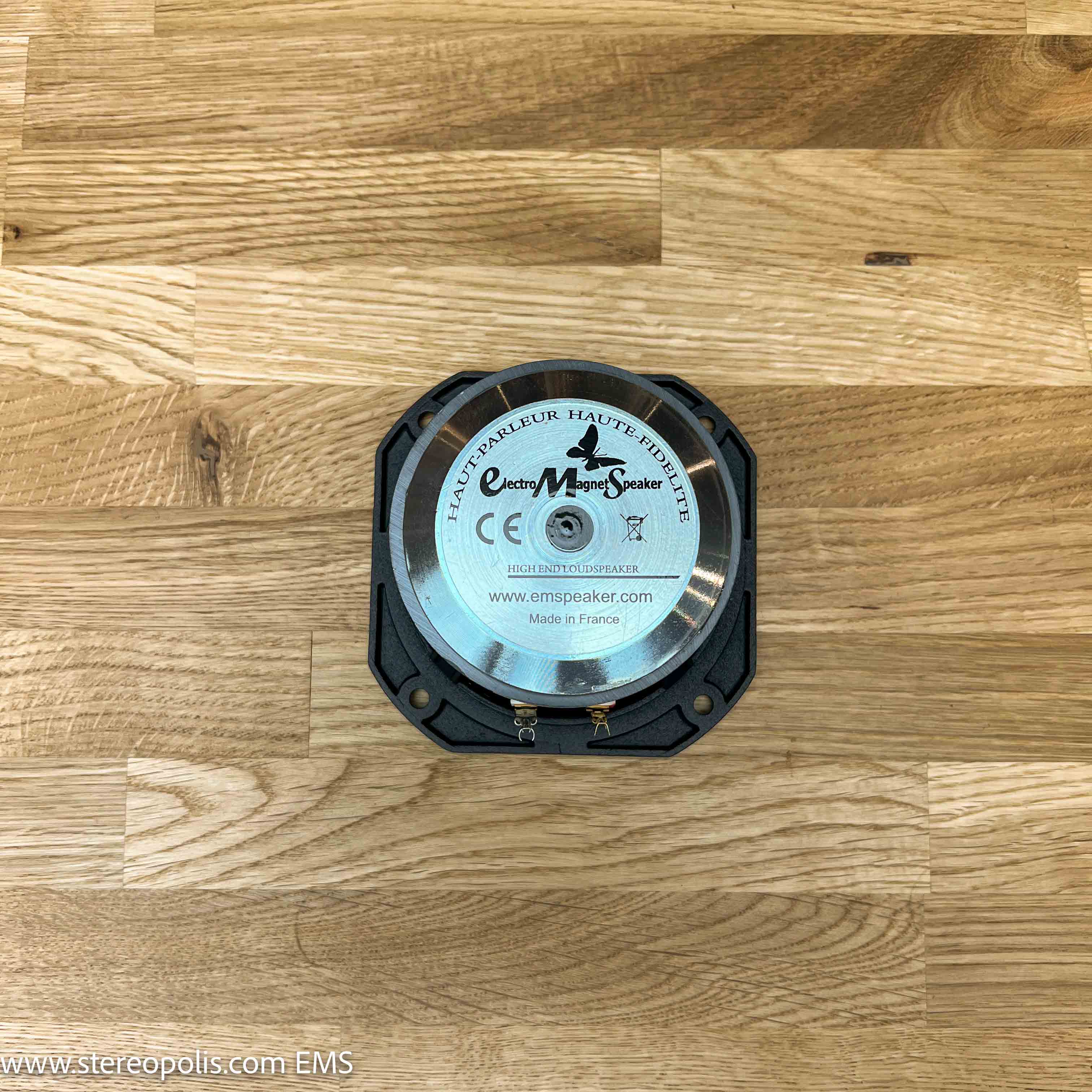 EMS LB5 speakers – back view with technical specs
