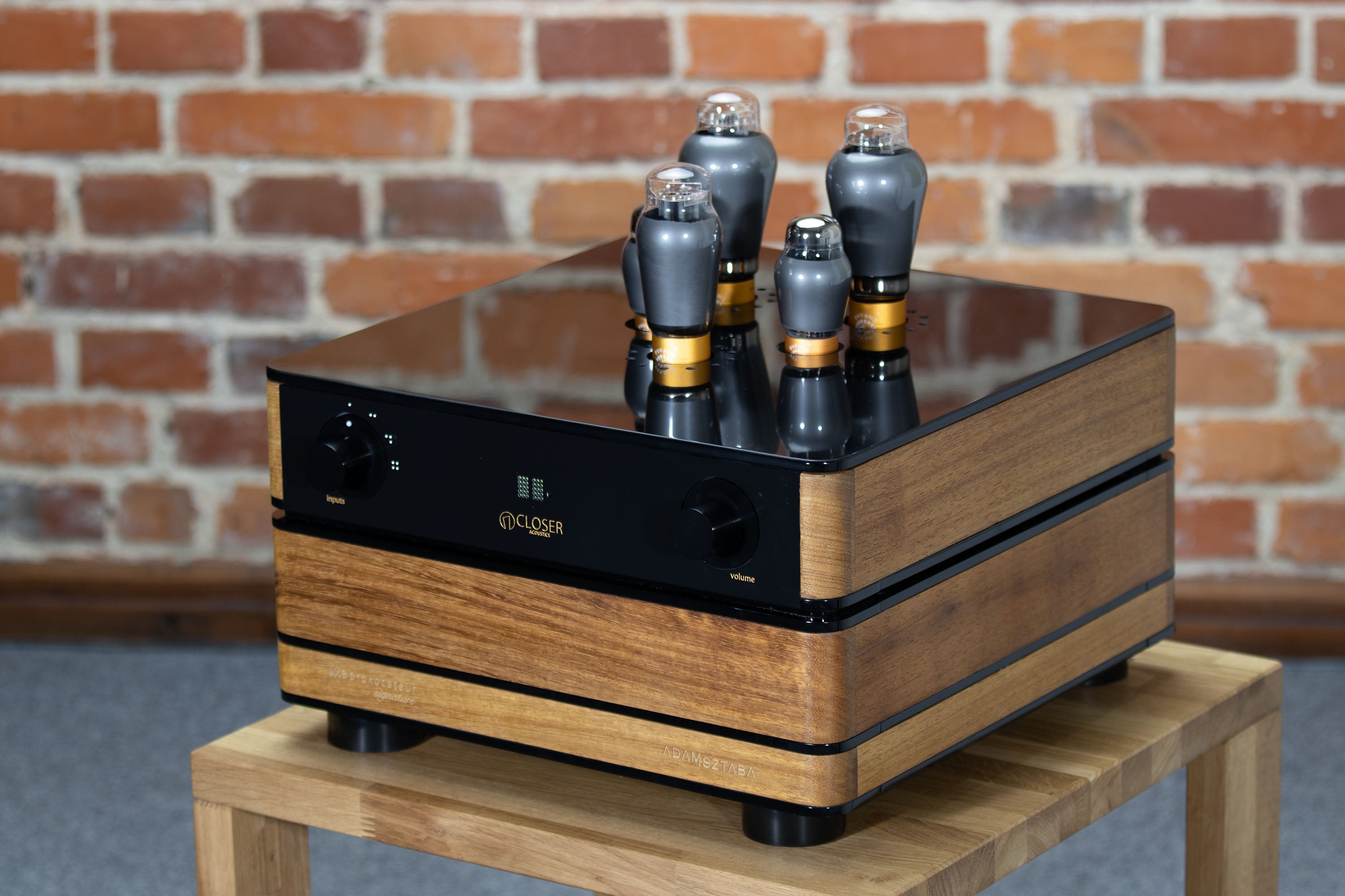 Signature edition amplifier in stylish listening space