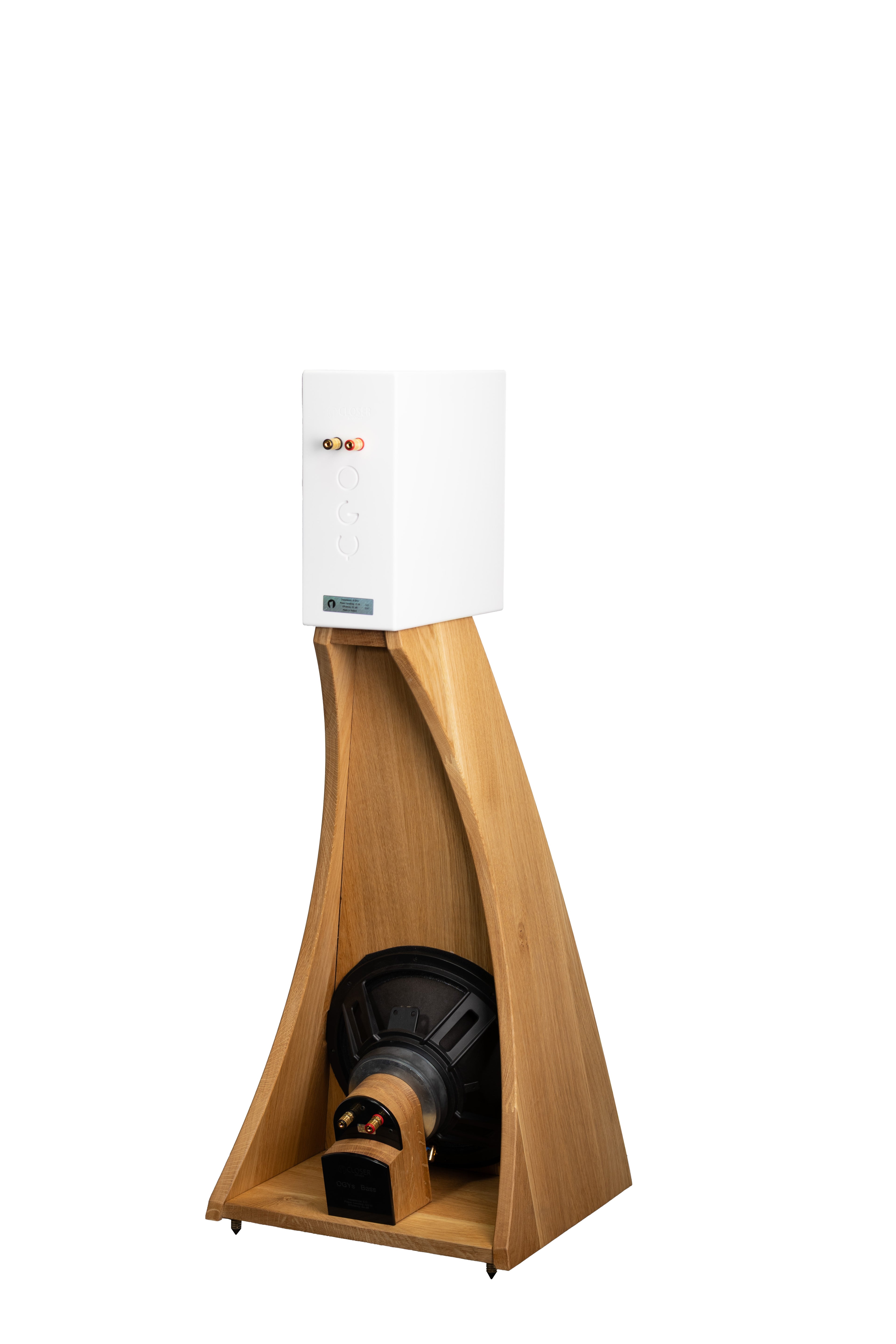 Closer Acoustics The Full OGY Loudspeaker Set - Pair - Solid Oak/White