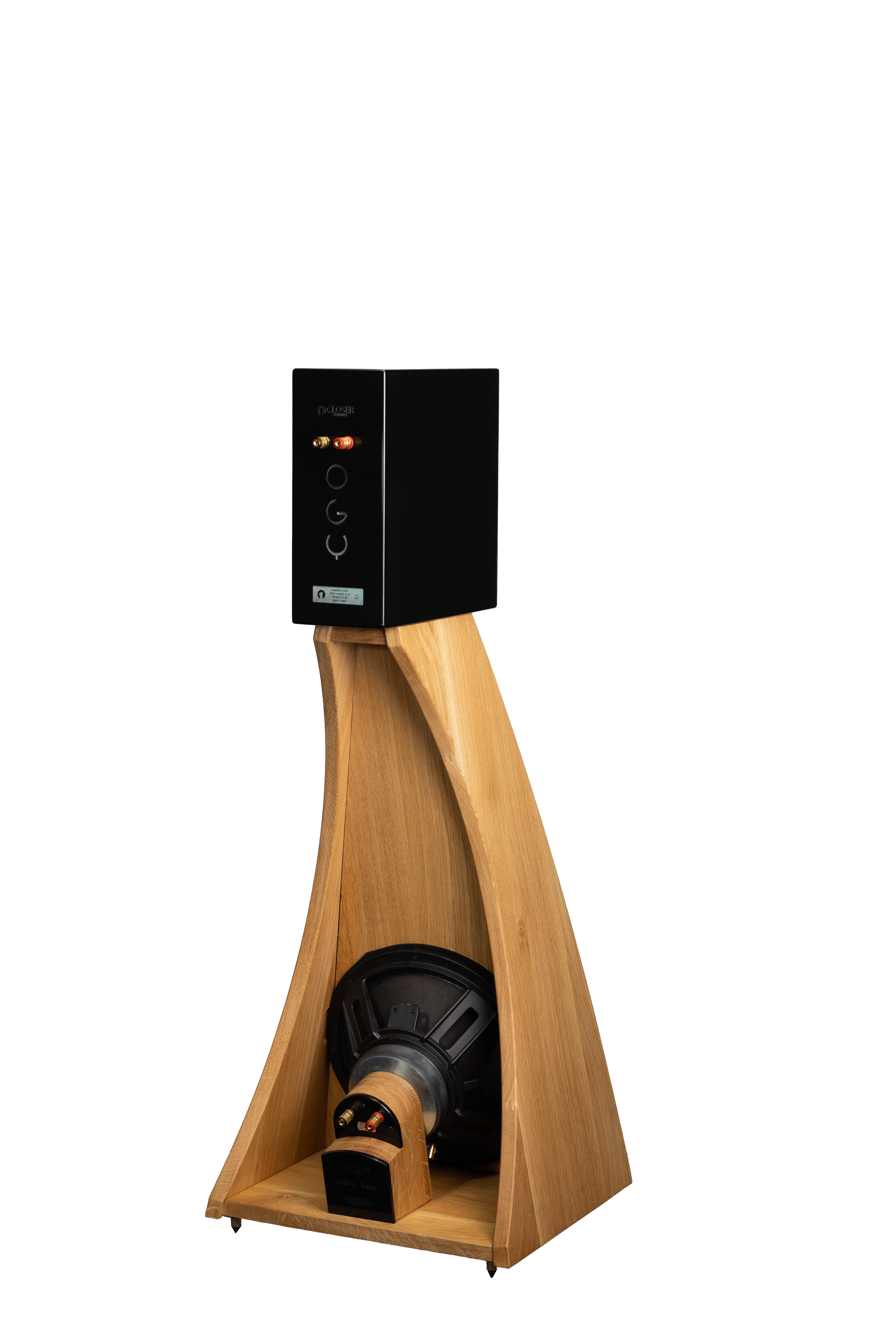 Closer Acoustics The Full OGY Loudspeaker Set - Pair - Solid Oak/Black