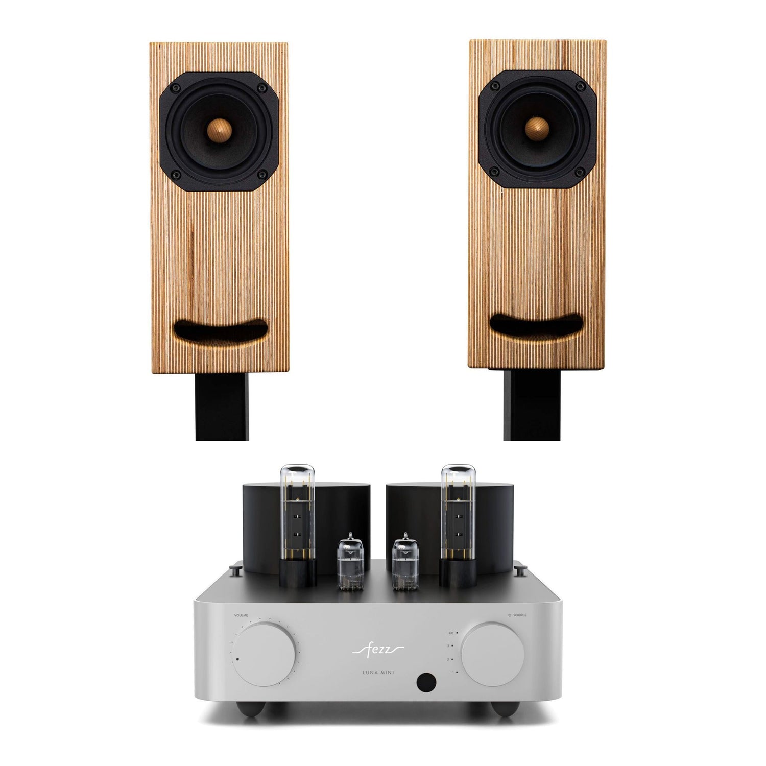 Audio Set Speakers Closer Acoustics OGY +  Tube Amplifier Fezz Luna Mini