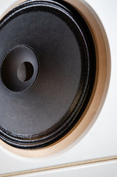 EMS B12 OB (No1214) bass driver 8 Ohm installed in the Ogy Bass speaker, demonstrating the integration of premium bass drivers in a high-performance audio system