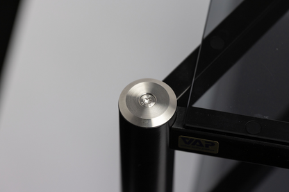 Racks AV VAP – Acier inoxydable et verre
