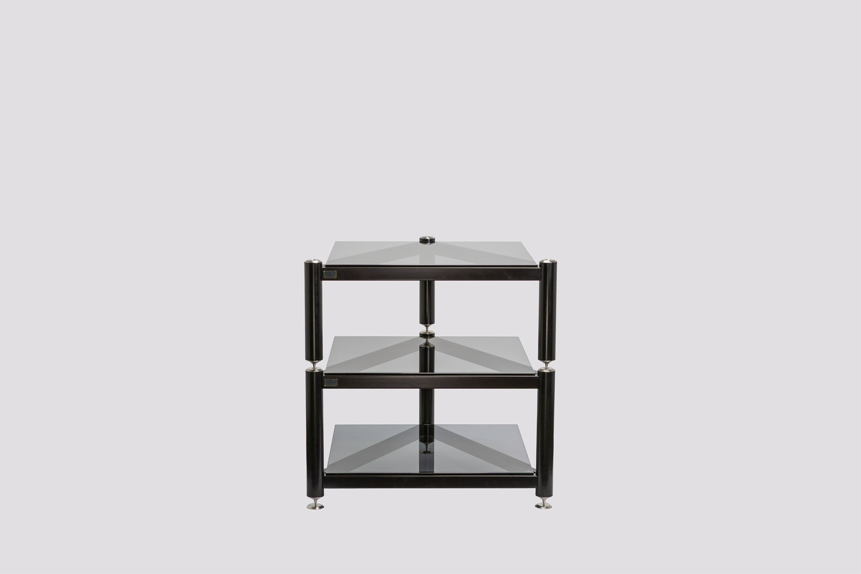 Racks AV VAP – Acier inoxydable et verre