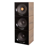 Closer Acoustics BLOCKS Speaker System in black finish with 2x BOB and OKHO speakers, showcasing modern design and exceptional sound quality