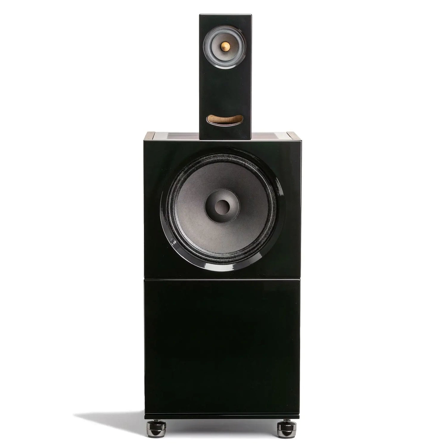 Closer Acoustics BLOCKS Speaker System – complete set featuring BOB, BLANK, OGY in black - front view