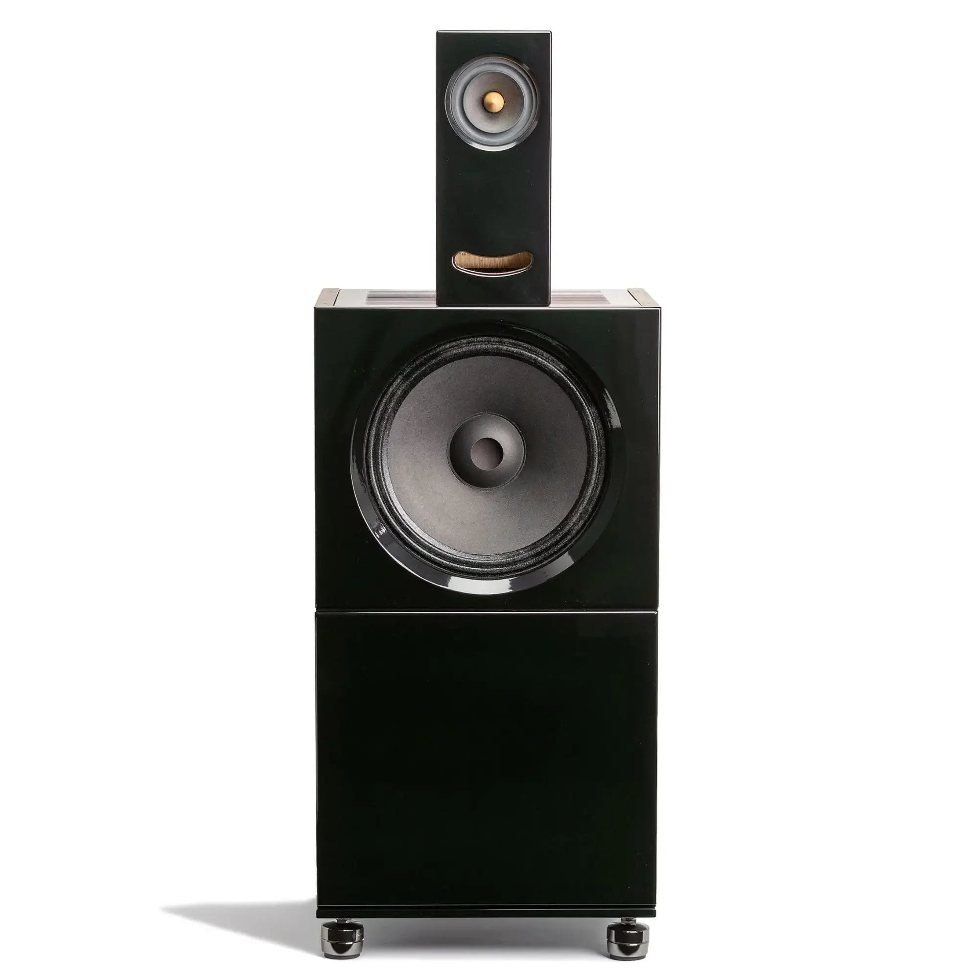 Closer Acoustics BLOCKS Speaker System – complete set featuring BOB, BLANK, OGY in black - front view