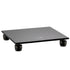 Closer Acoustics Loudspeakers Platform – black pair, angled top view emphasizing the elegant design and optimal surface for isolating vibrations and improving sound quality