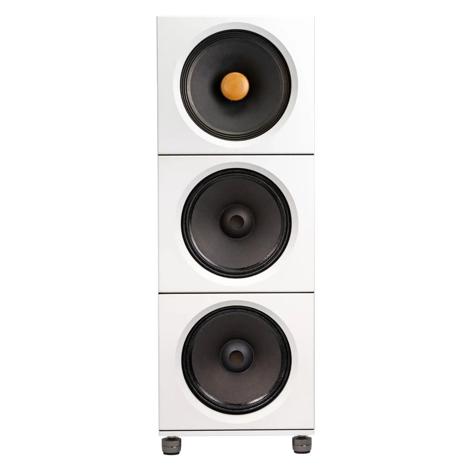 Closer Acoustics BLOCKS Speaker System featuring 2x BOB and OKHO speakers in white, designed for audiophiles seeking a sophisticated sound solution