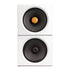 White OKHO full-range speaker paired with BOB bass module – elegant modular speaker system