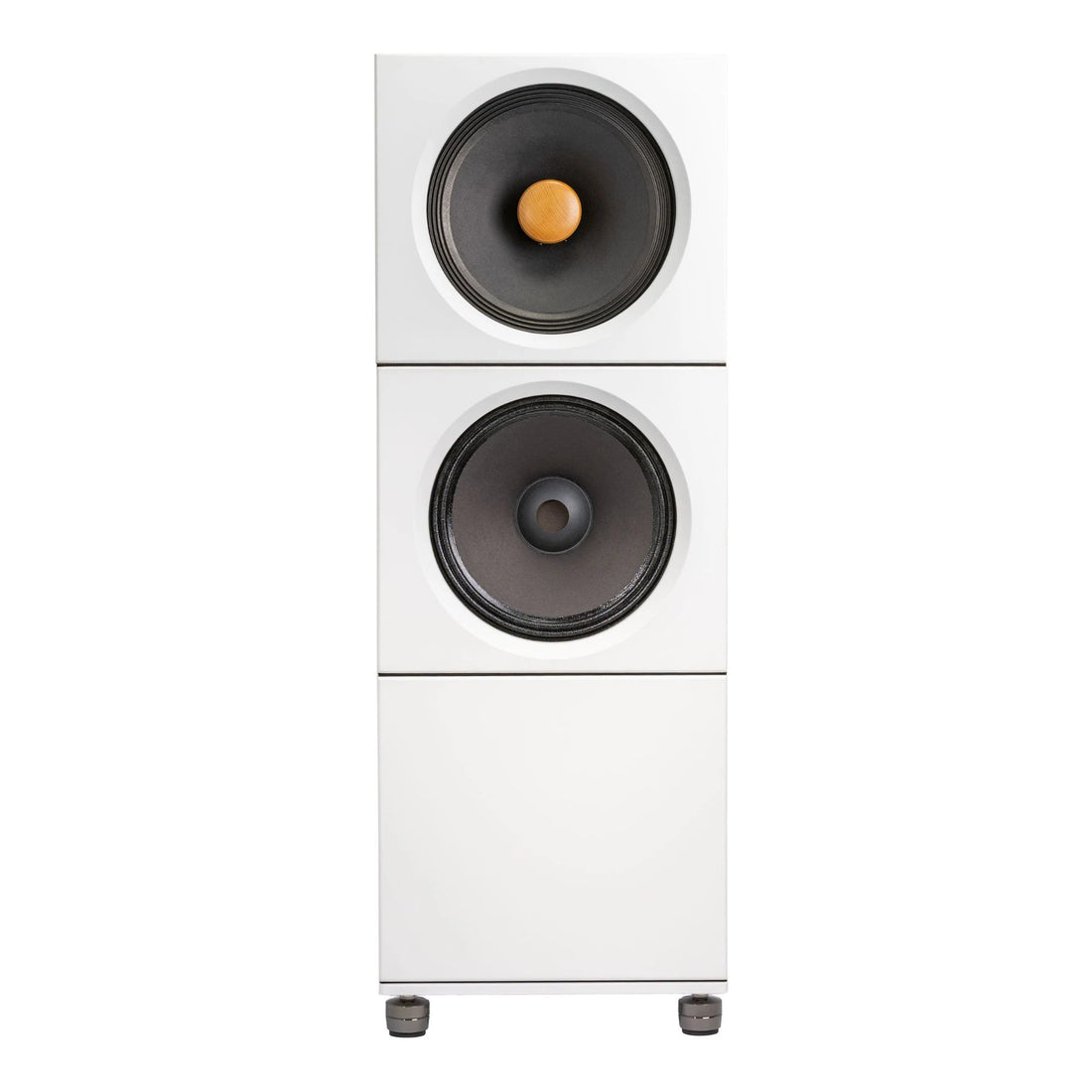 Closer Acoustics OKHO full-range speaker and BOB bass module in white finish – minimalist audio elegance with stand - Blank