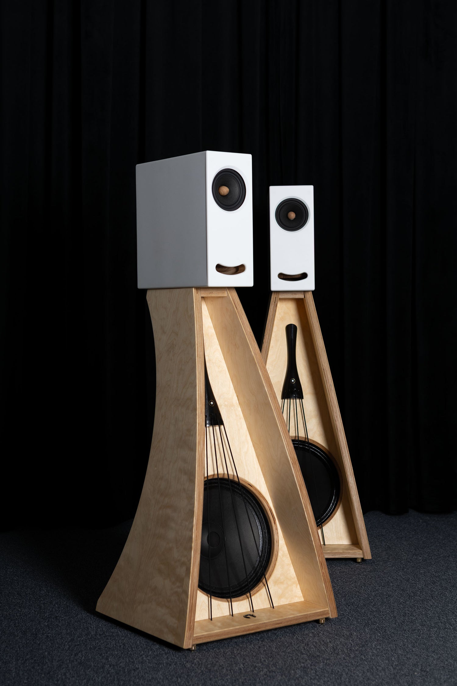 Closer Acoustics The Full OGY Loudspeaker Set - Pair - Plywood/White