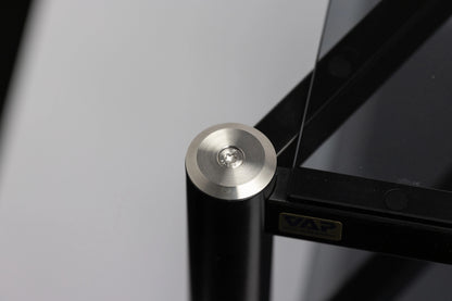Racks AV VAP – Acier inoxydable et verre