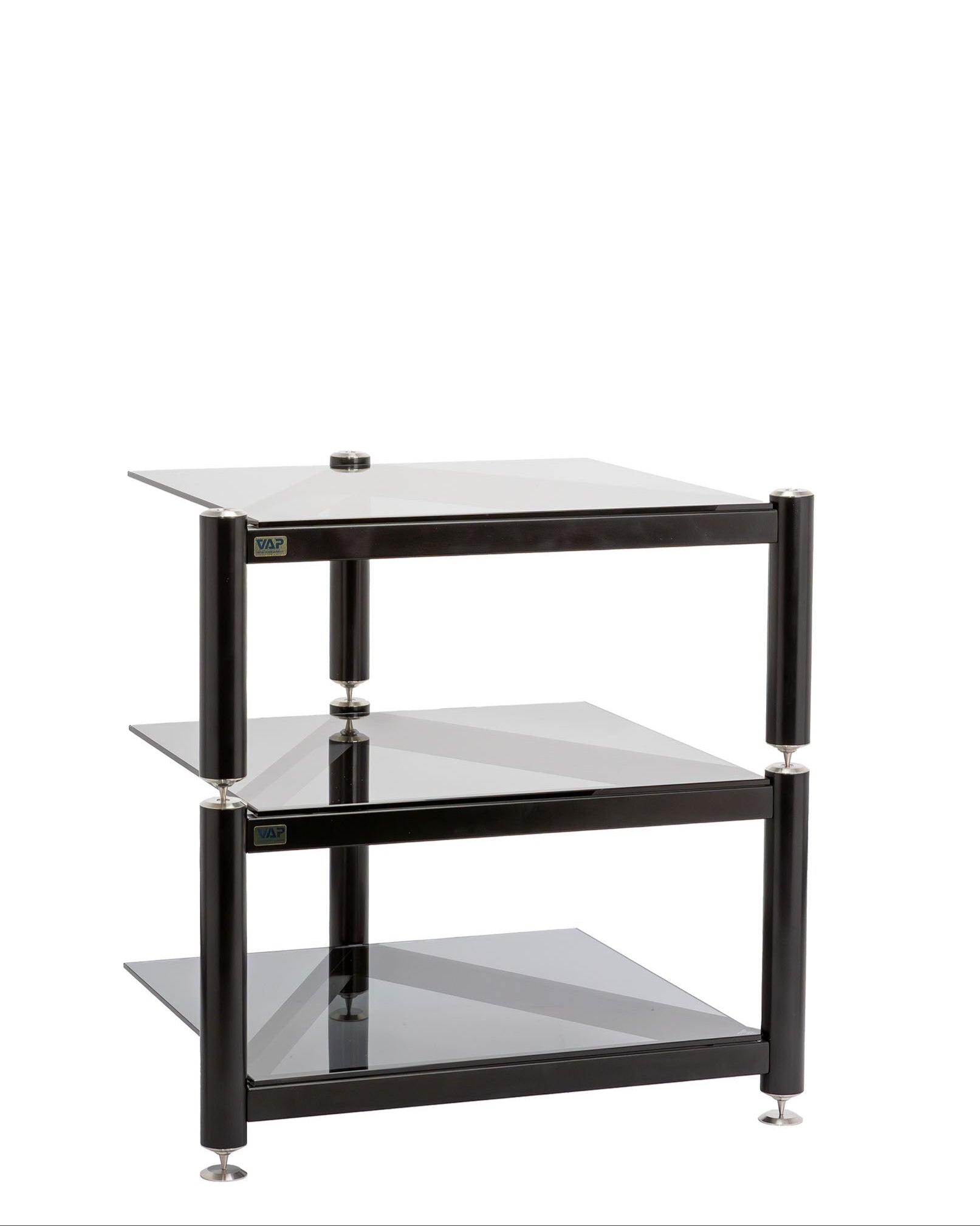 Racks AV VAP – Acier inoxydable et verre