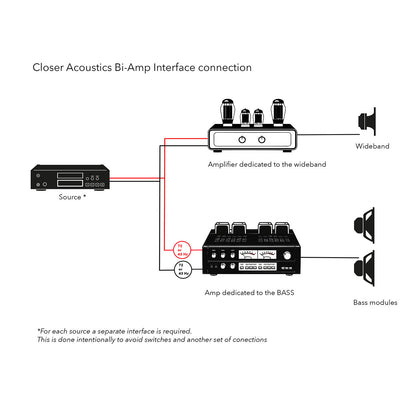 Closer Acoustics Bi-Amp Interface