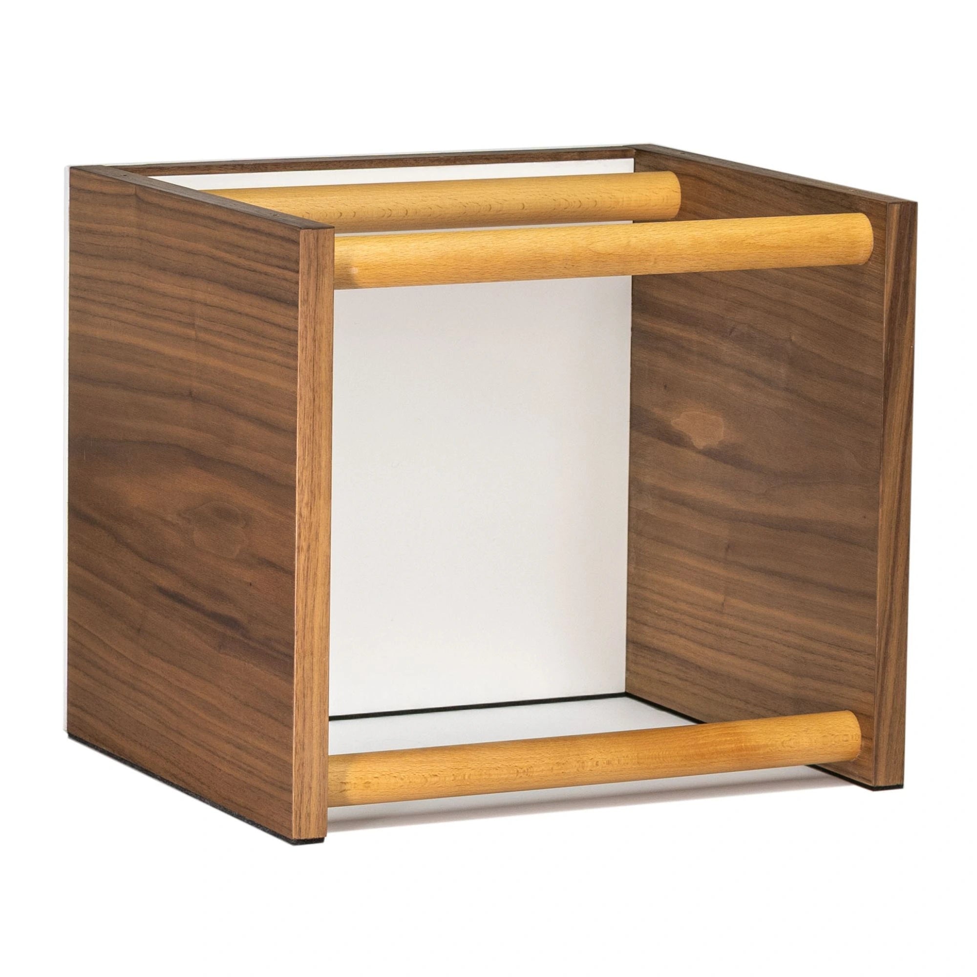 Closer Acoustics BLANK speaker in white – rear view highlighting the clean panel and high-quality build for a sophisticated audio experience