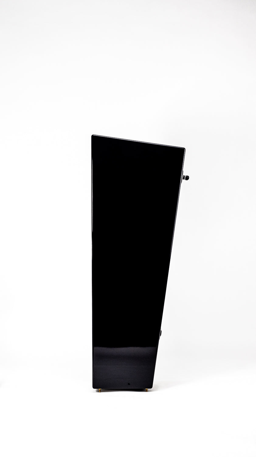 Closer Acoustics Allegra EX loudspeakers – pair – back view highlighting the field coil technology and speaker connections