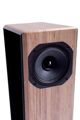 Closer Acoustics Allegra Classic loudspeakers – close-up of speaker with attention to detail and craftsmanship