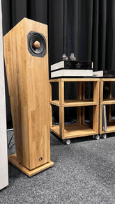 Forlane speaker in listening room setup with natural lighting and acoustic treatment