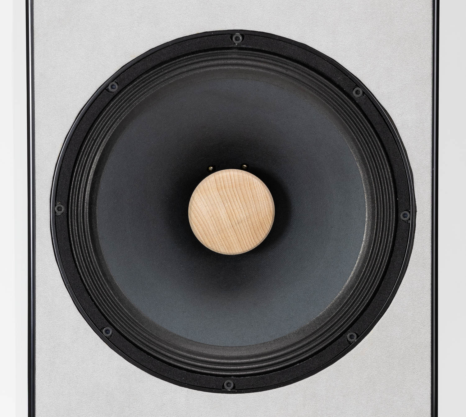 Close-up of the driver on the Closer Acoustics VIGO Classic loudspeaker, highlighting the precision engineering and premium materials for superior sound reproduction